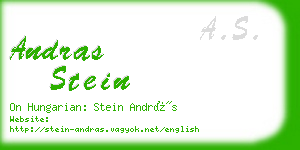 andras stein business card